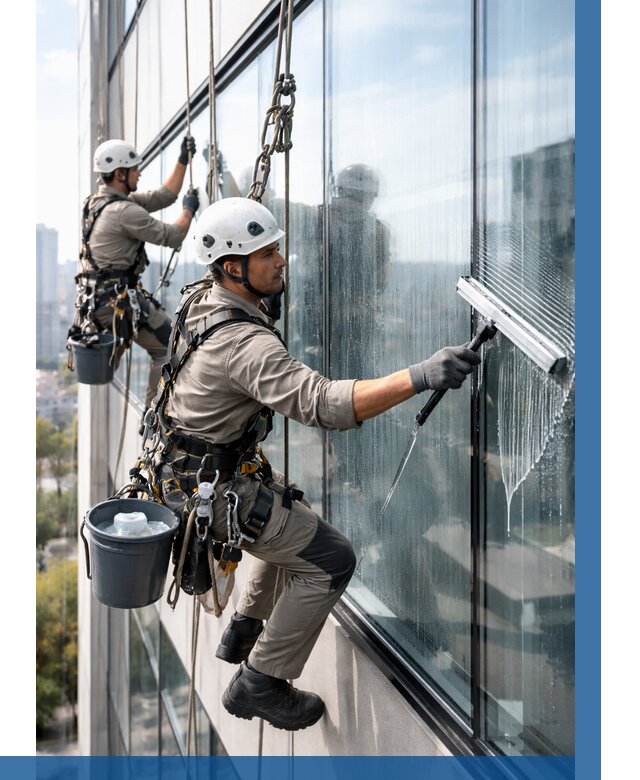 Мойка окон альпинистами в Элисте от 4660 р. | ВЫСОТНИК-Элс