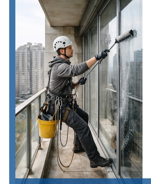 Профессиональная мойка балконного остекления в Элисте