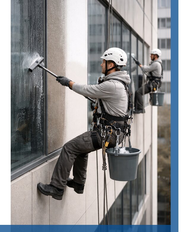 Мойка фасадов зданий в Элисте под ключ от 362 р. | ВЫСОТНИК-Элс