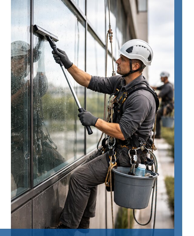 Мойка стеклянных фасадов в Элисте от 207 р. | ВЫСОТНИК-Элс