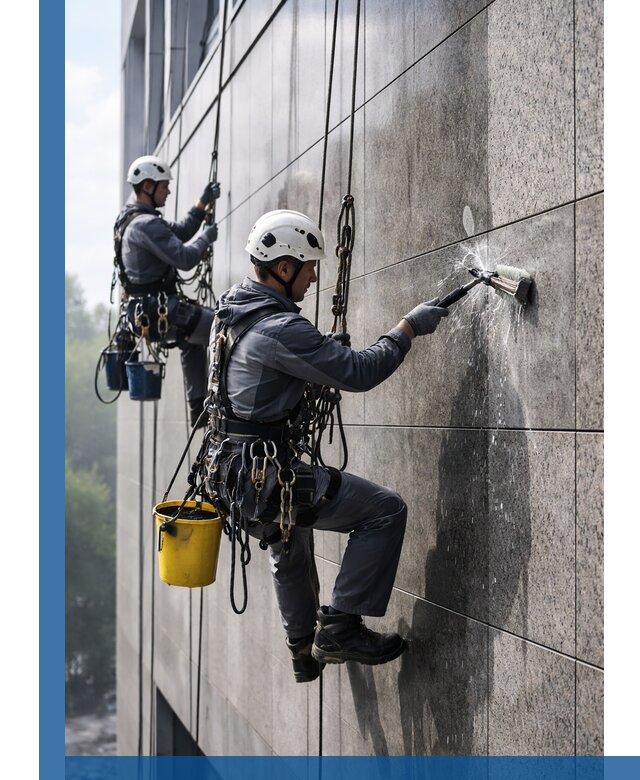 Профессиональная мойка фасада из керамогранита в Элисте