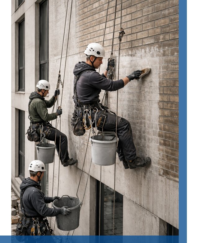 Удаление высолов с фасада в Элисте от 259 р. | ВЫСОТНИК-Элс