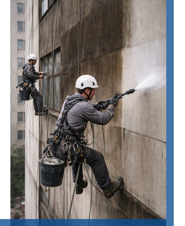 Очистка фасада от копоти в Элисте от 259 р. | ВЫСОТНИК-Элс