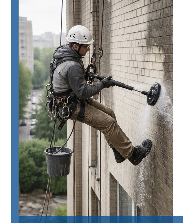 Очистка фасада от копоти в Элисте профессионально и безопасно