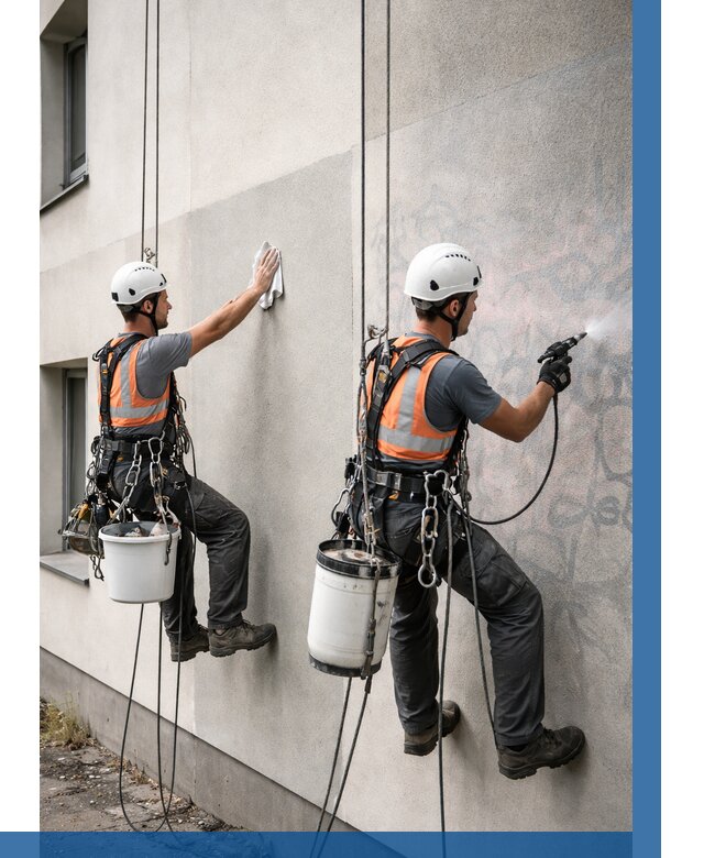 Антиграффити покрытие фасада в Элисте от 621 р. | ВЫСОТНИК-Элс