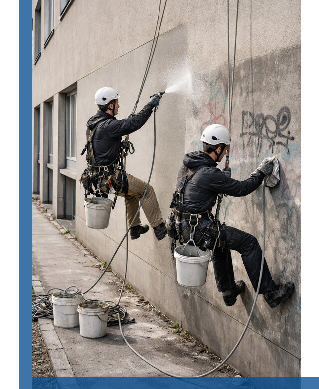 Антиграффити покрытие фасада с защитой от надписей в Элисте