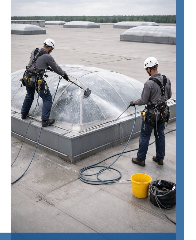 Мойка зенитных фонарей в Элисте, заказать от 4660 р. | ВЫСОТНИК-Элс