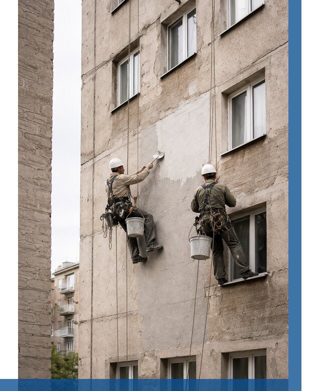 Косметический ремонт фасада в Элисте от 1139 р. | ВЫСОТНИК-Элс