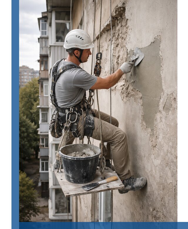 Восстановление фасадной штукатурки в Элисте с гарантией качества