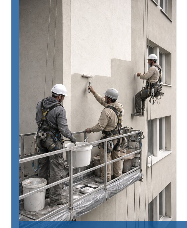 Покраска оштукатуренного фасада в Элисте под ключ с гарантией