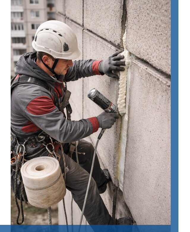 Утепление межпанельных швов в Элисте от 725 р. | ВЫСОТНИК-Элс