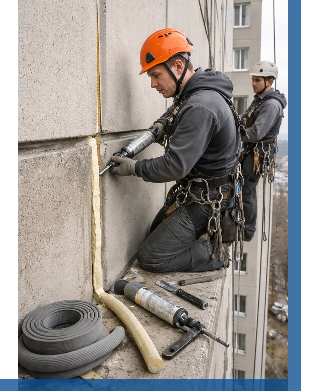 Теплый шов межпанельные швы в Элисте от 725 р. | ВЫСОТНИК-Элс