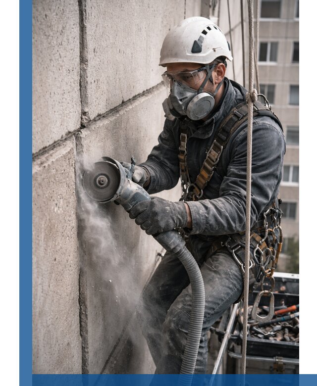 Штробление межпанельных швов в Элисте качественно и быстро