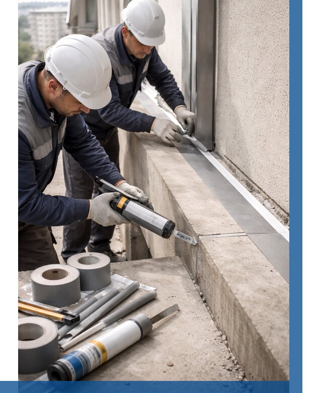 Герметизация примыкания балкона в Элисте от 4660 р. | ВЫСОТНИК-Элс