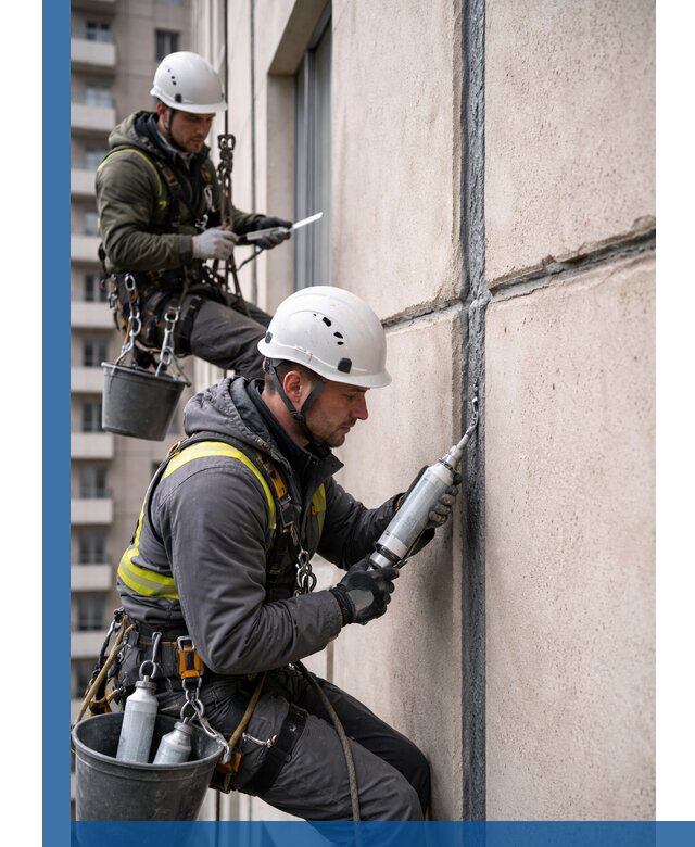 Герметизация деформационных швов фасада в Элисте качественно