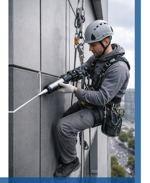 Герметизация стыков фасадных панелей в Элисте от 6731 р.| ВЫСОТНИК-Элс