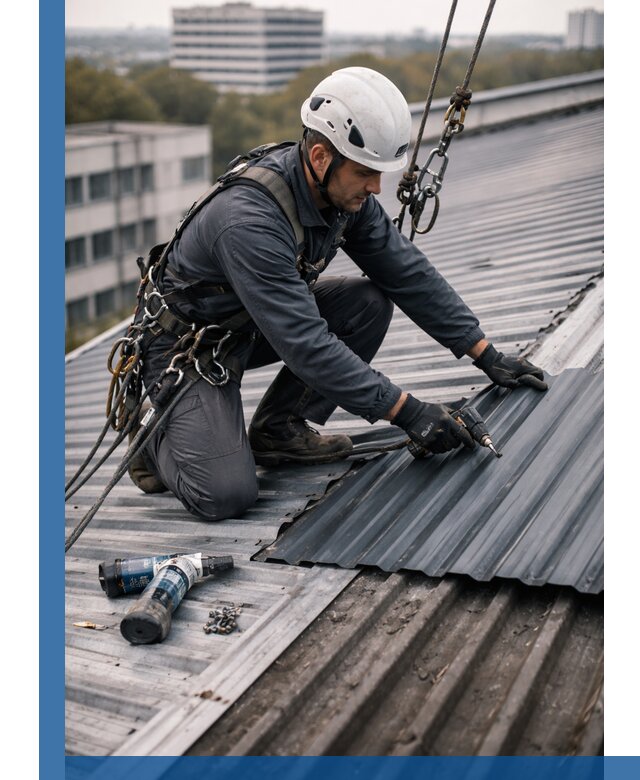 Ремонт профнастила на кровле в Элисте, работы под ключ