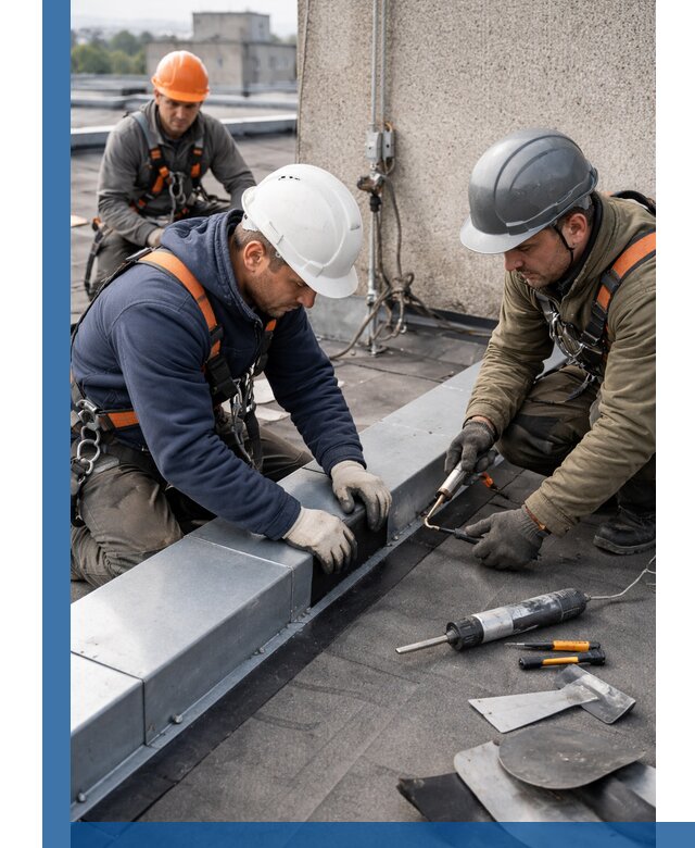 Ремонт кровельных примыканий в Элисте профессионально