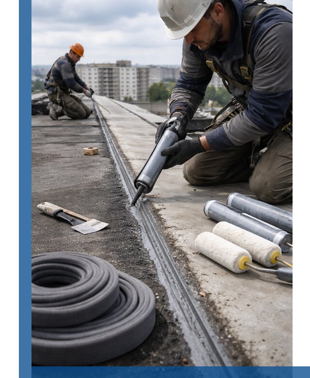 Герметизация швов кровли в Элисте с гарантией герметичности