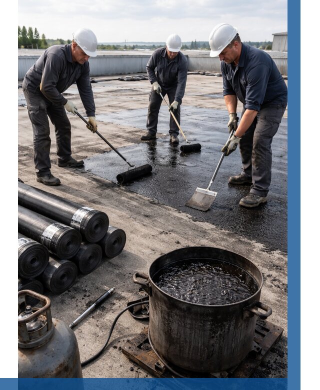 Гидроизоляция кровли мастикой в Элисте от 621 р. | ВЫСОТНИК-Элс