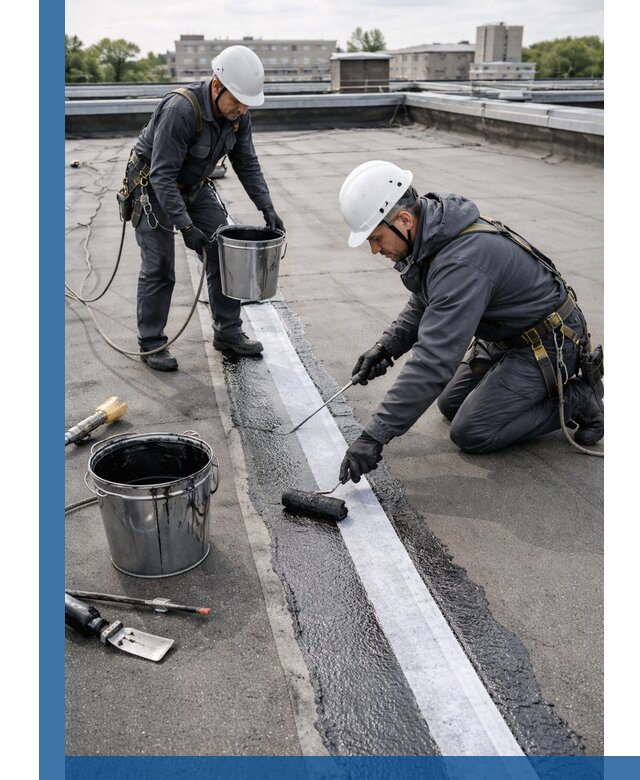 Гидроизоляция кровли мастикой в Элисте надежная защита