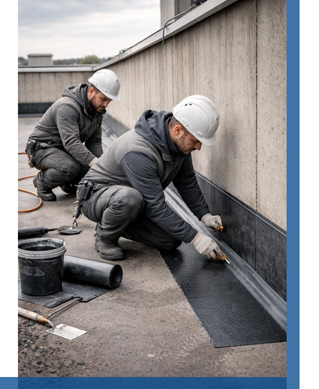 Гидроизоляция примыканий на кровле в Элисте от 932 р. | ВЫСОТНИК-Элс