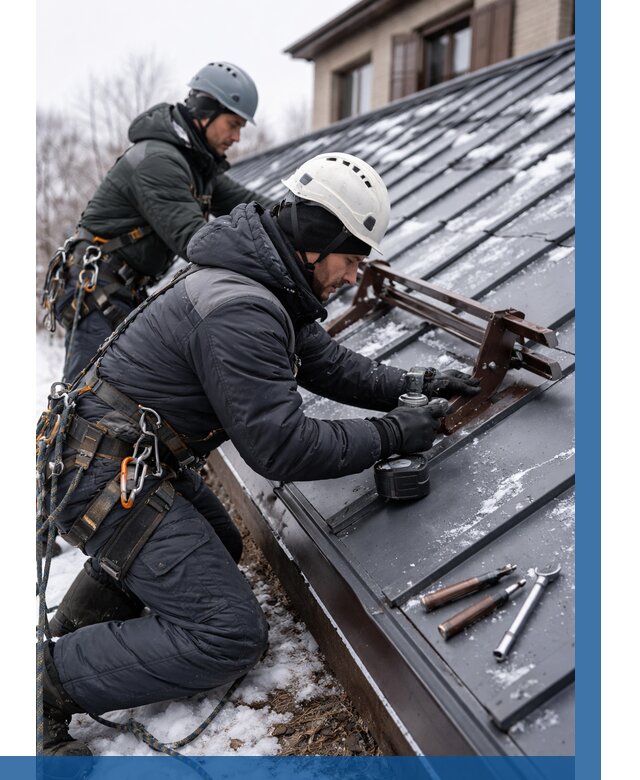 Монтаж снегозадержателей в Элисте от 466 р. | ВЫСОТНИК-Элс