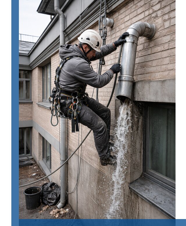 Профессиональная прочистка водосточных труб в Элисте с гарантией