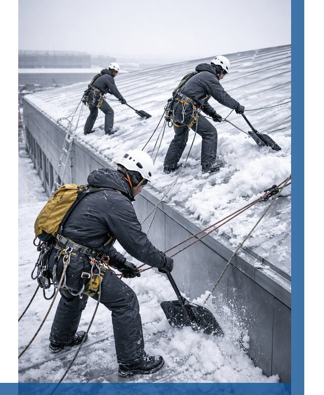 Очистка навесов от снега в Элисте от 4660 р. | ВЫСОТНИК-Элс