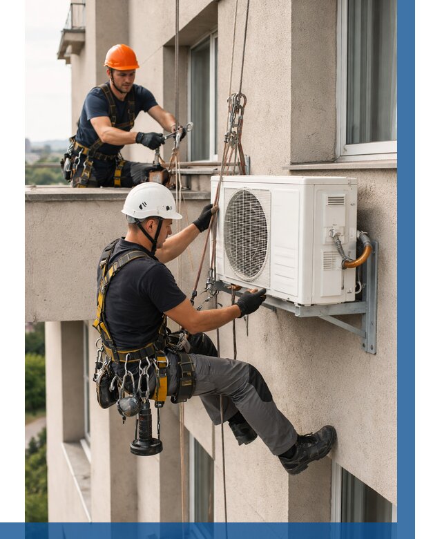 Монтаж внешнего блока кондиционера в Элисте от 6731 р. | ВЫСОТНИК-Элс