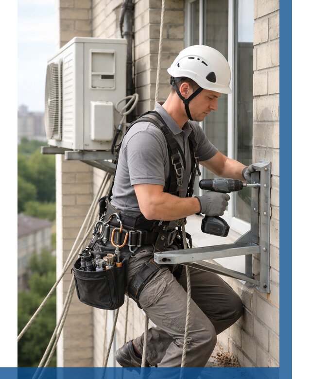 Установка кронштейнов кондиционера в Элисте от 3625 р. | ВЫСОТНИК-Элс