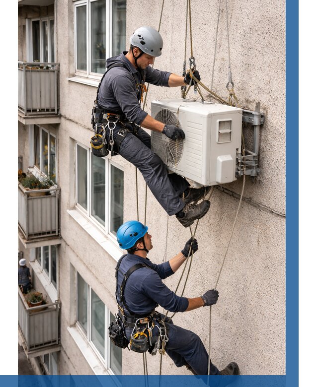 Перенос внешнего блока кондиционера в Элисте от 9320 р.| ВЫСОТНИК-Элс