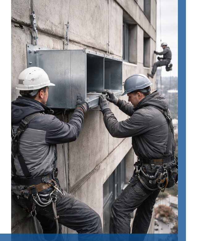 Монтаж вентиляционных коробов в Элисте от 3107 р. | ВЫСОТНИК-Элс