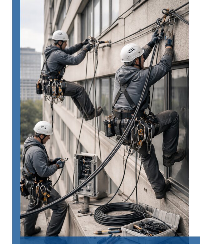 Прокладка оптоволоконного кабеля в Элисте под ключ с тестированием