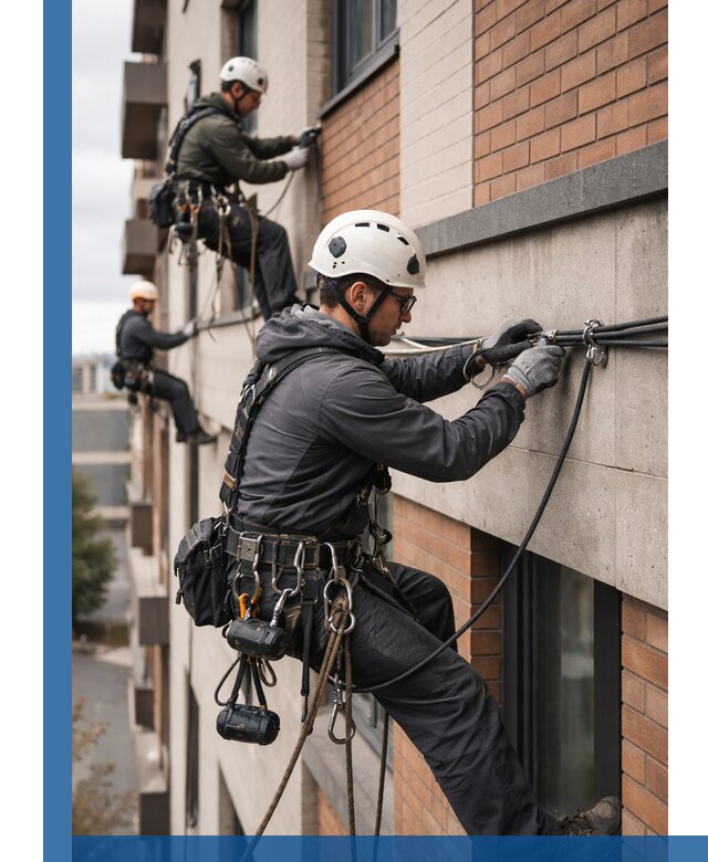 Крепление кабеля на фасаде монтаж и крепеж в Элисте