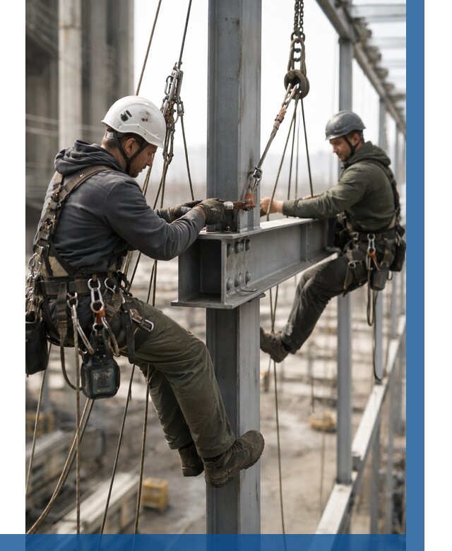 Монтаж металлоконструкций на высоте в Элисте от 3625 р. | ВЫСОТНИК-Элс