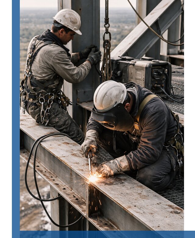 Высотные сварочные работы в Элисте для промышленных объектов