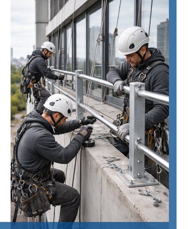 Монтаж ограждений на высоте в Элисте, от 1243 р. | ВЫСОТНИК-Элс