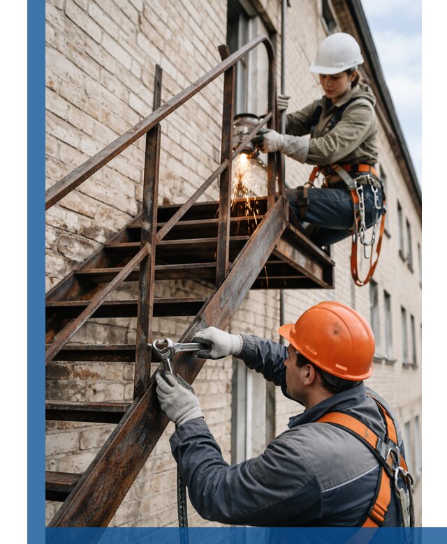 Ремонт и восстановление пожарных лестниц с выездом в Элисте