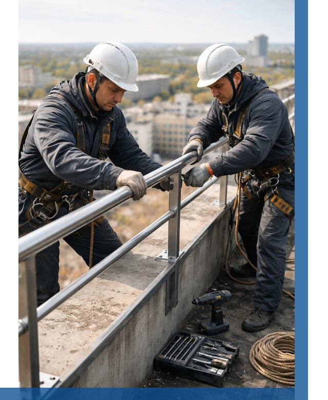 Монтаж перил на высоте в Элисте от 2589 р. | ВЫСОТНИК-Элс