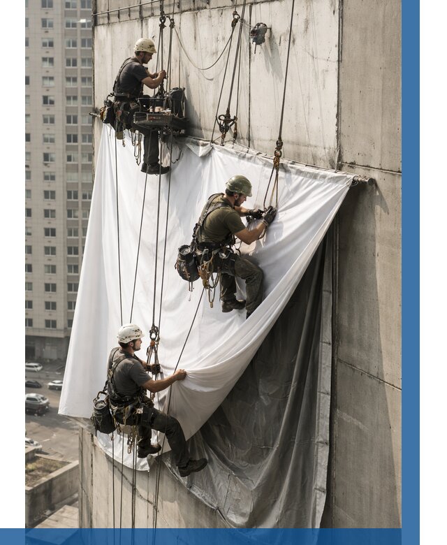 Замена баннерного полотна в Элисте от 6731 р. | ВЫСОТНИК-Элс—заказать