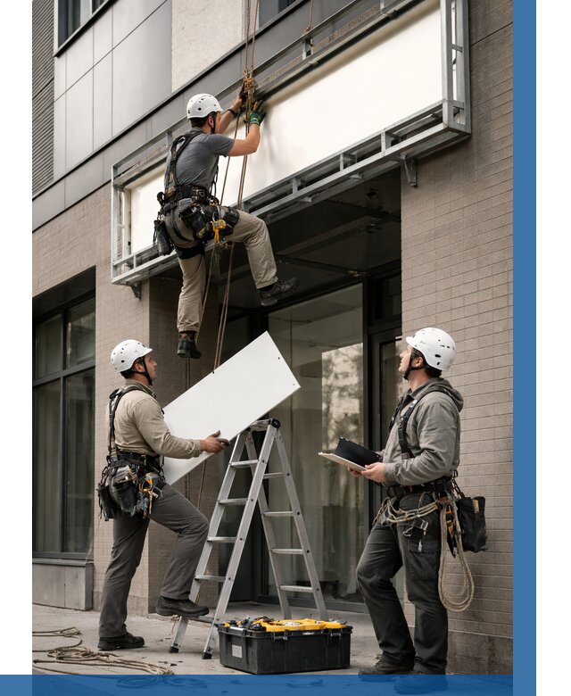 Монтаж светового короба в Элисте от 6731 р. | ВЫСОТНИК-Элс