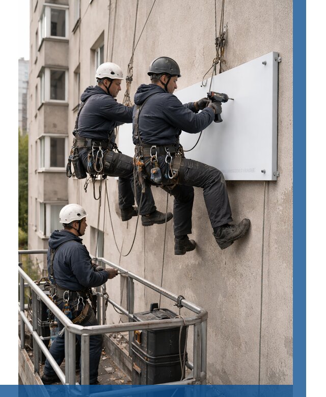 Монтаж табличек и указателей в Элисте от 3625 р. | ВЫСОТНИК-Элс