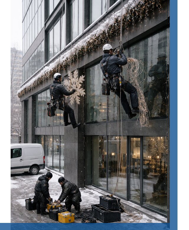 Демонтаж новогоднего оформления в Элисте от 5696 р. | ВЫСОТНИК-Элс