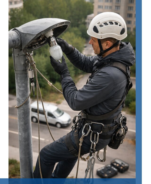 Замена ламп на высоте в Элисте от 2589 р. | ВЫСОТНИК-Элс