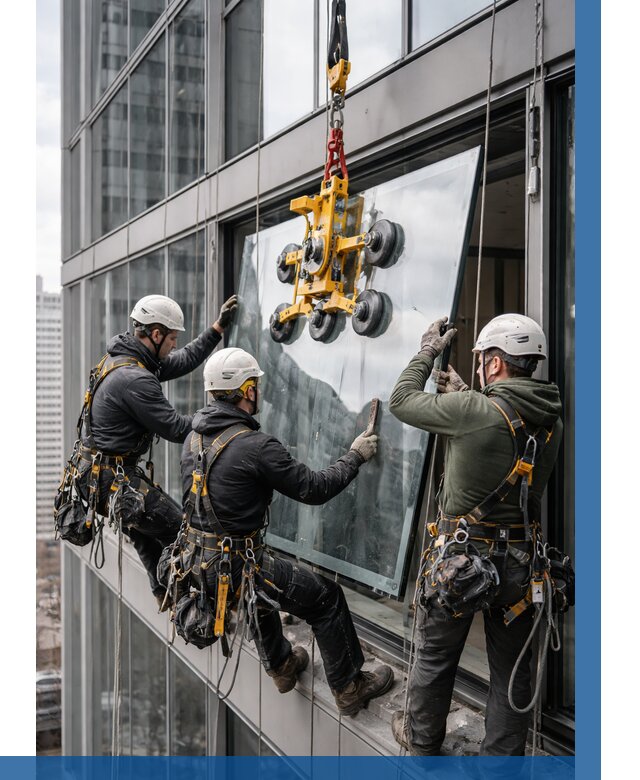 Фасадное остекление зданий под ключ в Элисте от 10356 р. | ВЫСОТНИК-Элс