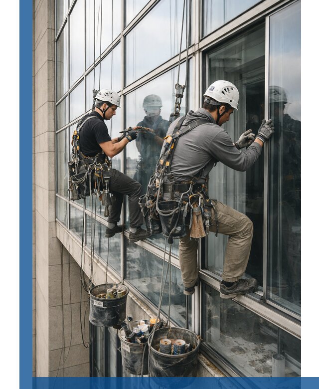 Ремонт витражных конструкций и фасадного остекления в Элисте