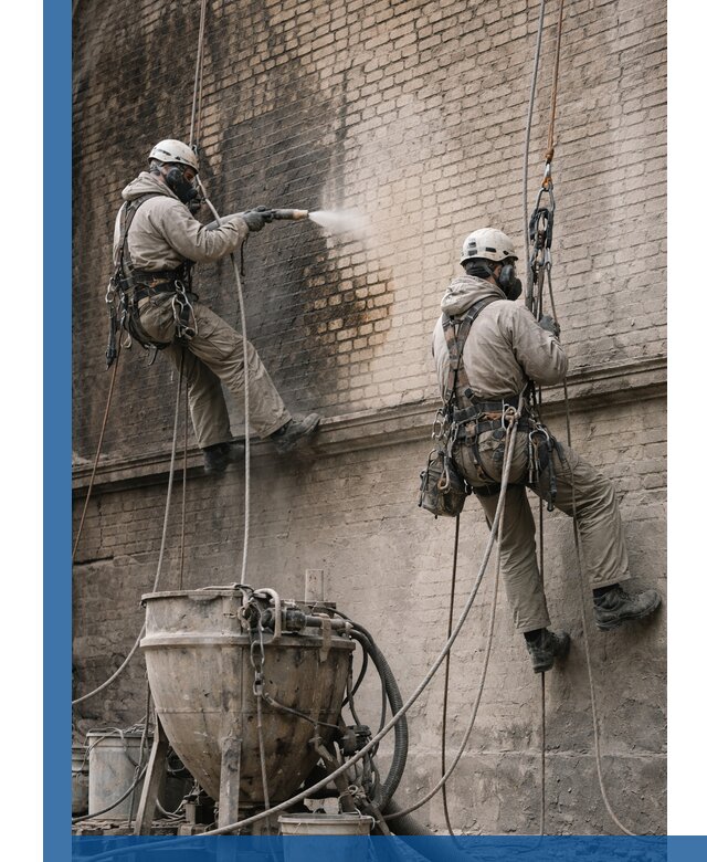 Пескоструйная очистка фасадов в Элисте профессионально