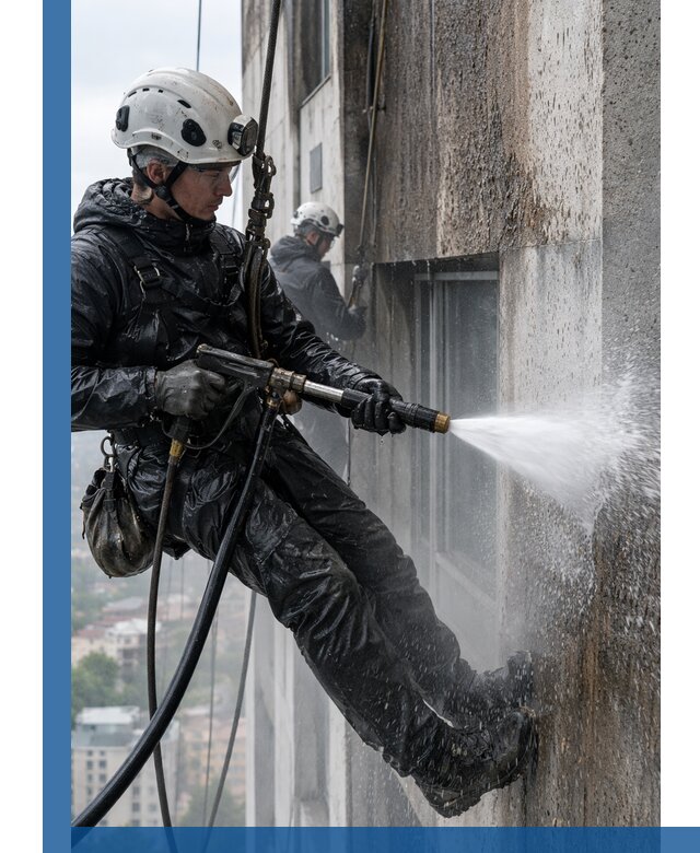 Гидроструйная очистка фасадов и конструкций в Элисте