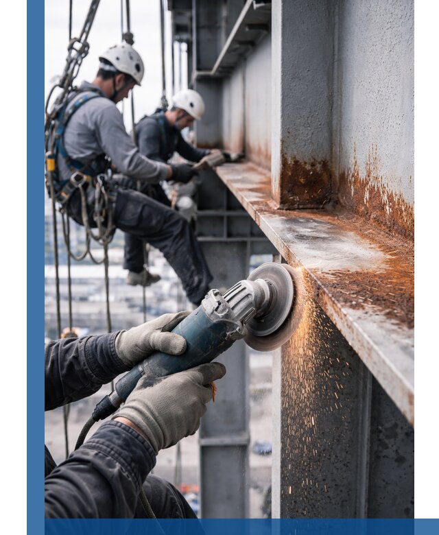 Зачистка металла от ржавчины и подготовка поверхностей в Элисте